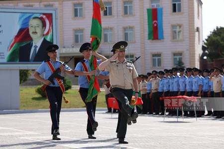 Cəmşid Naxçıvanski adına Hərbi Liseydə buraxılış gününə həsr olunan mərasim keçirilib