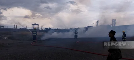 Naxçıvan Mülki müdafiə alayında təlim keçirilib