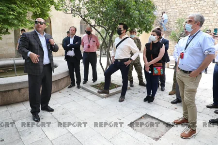 Foreign diplomats visit Juma Mosque in Aghdam
