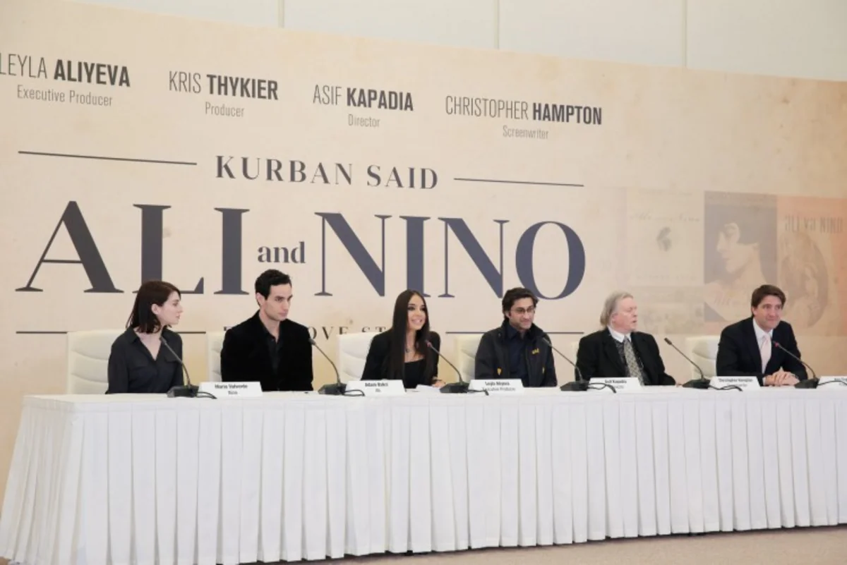 “Əli və Nino” filminin yaradıcı heyəti ilə mətbuat konfransı keçirib