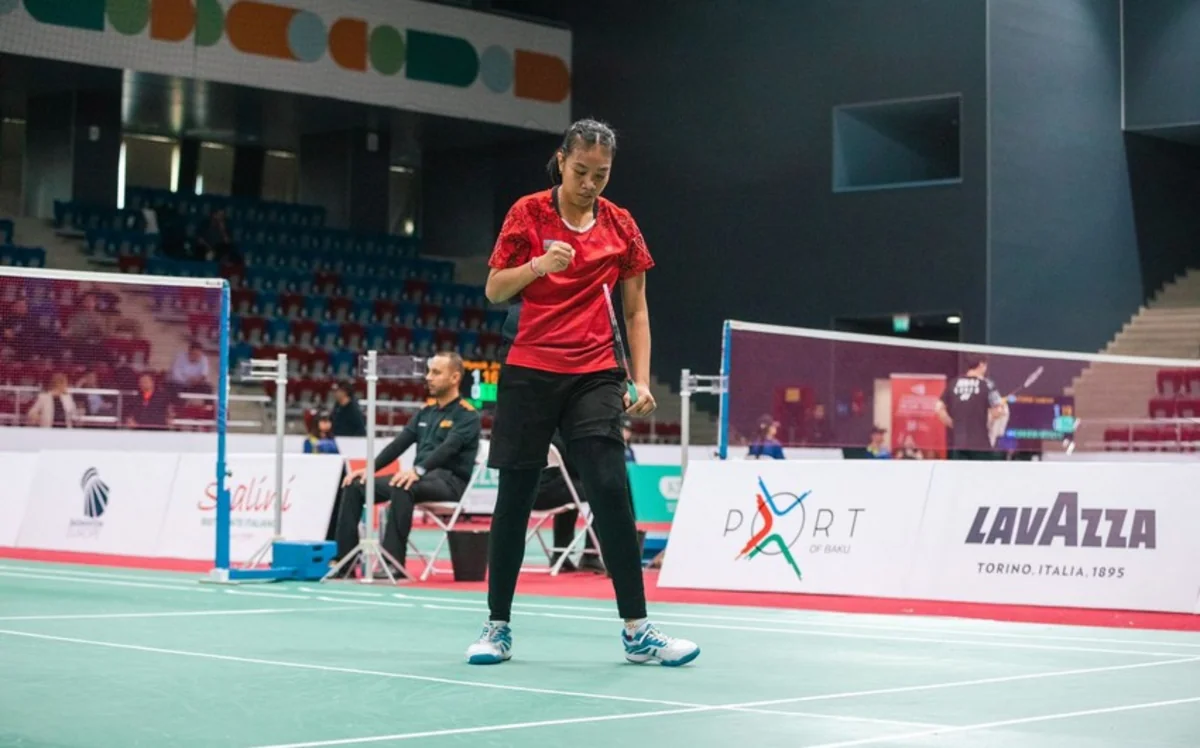 Daha bir badmintonçumuz Bakıdakı turnirin 1/4 finalında mübarizəni dayandırıb