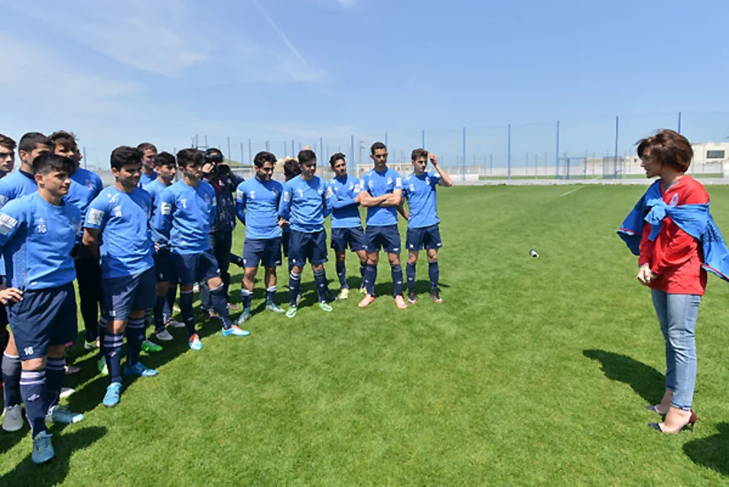 Müğənni Röya Ayxan Avropa çempionatına hazırlaşan Azərbaycan yığması ilə görüşüb