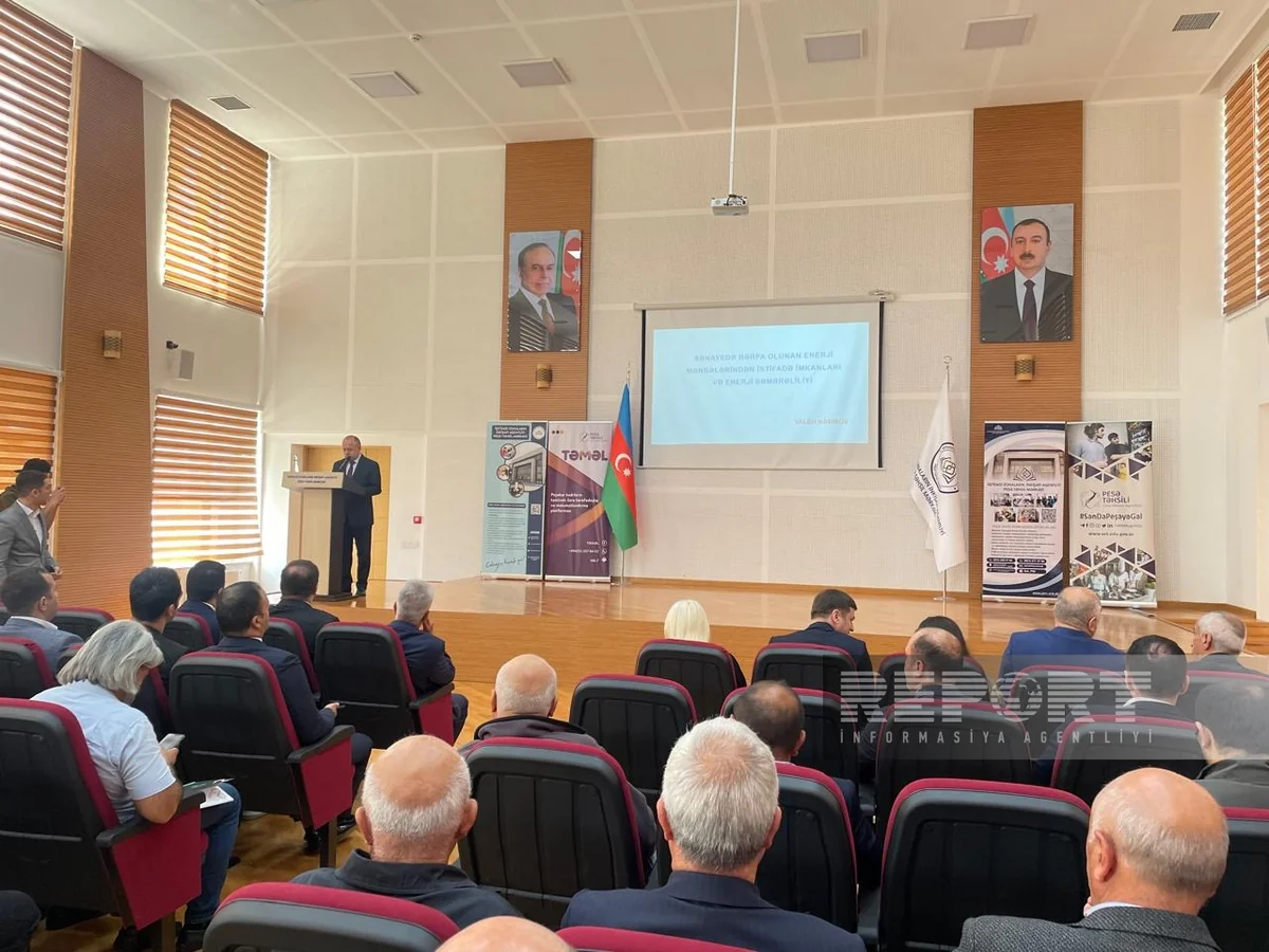 Sənayenin alternativ enerjidən istifadəyə keçidinə həsr olunan tədbir keçirilib