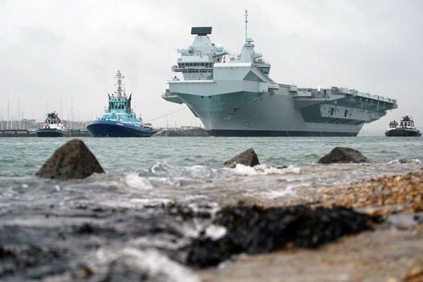 British aircraft carrier suffers fire, no fatalities
