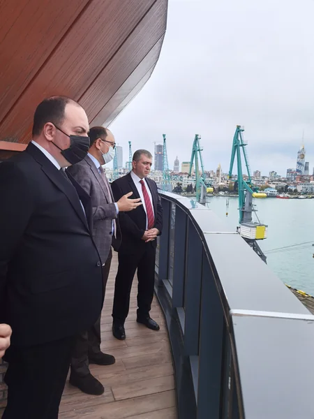 Delegation of Azerbaijan's State Maritime and Port Agency visiting Georgia