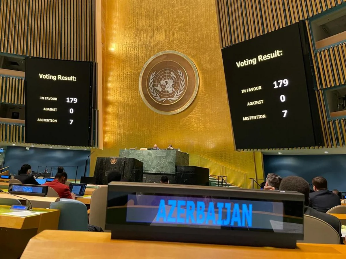UN adopts resolution on vaccines initiated by Azerbaijan