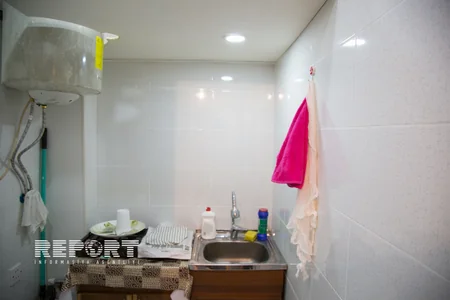 Xətai rayonunda yanan binanın bütün sakinləri evlərinə köçüb - FOTO