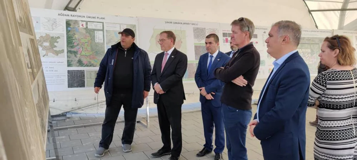 US, UK ambassadors get acquainted with Aghdam reconstruction plan