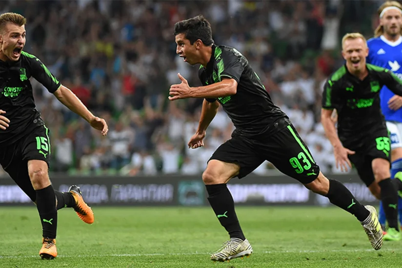 Krasnodar klubunun futbolçusu Məhəmmədşəfi Süleymanov postsovet futbolu tarixinə düşüb