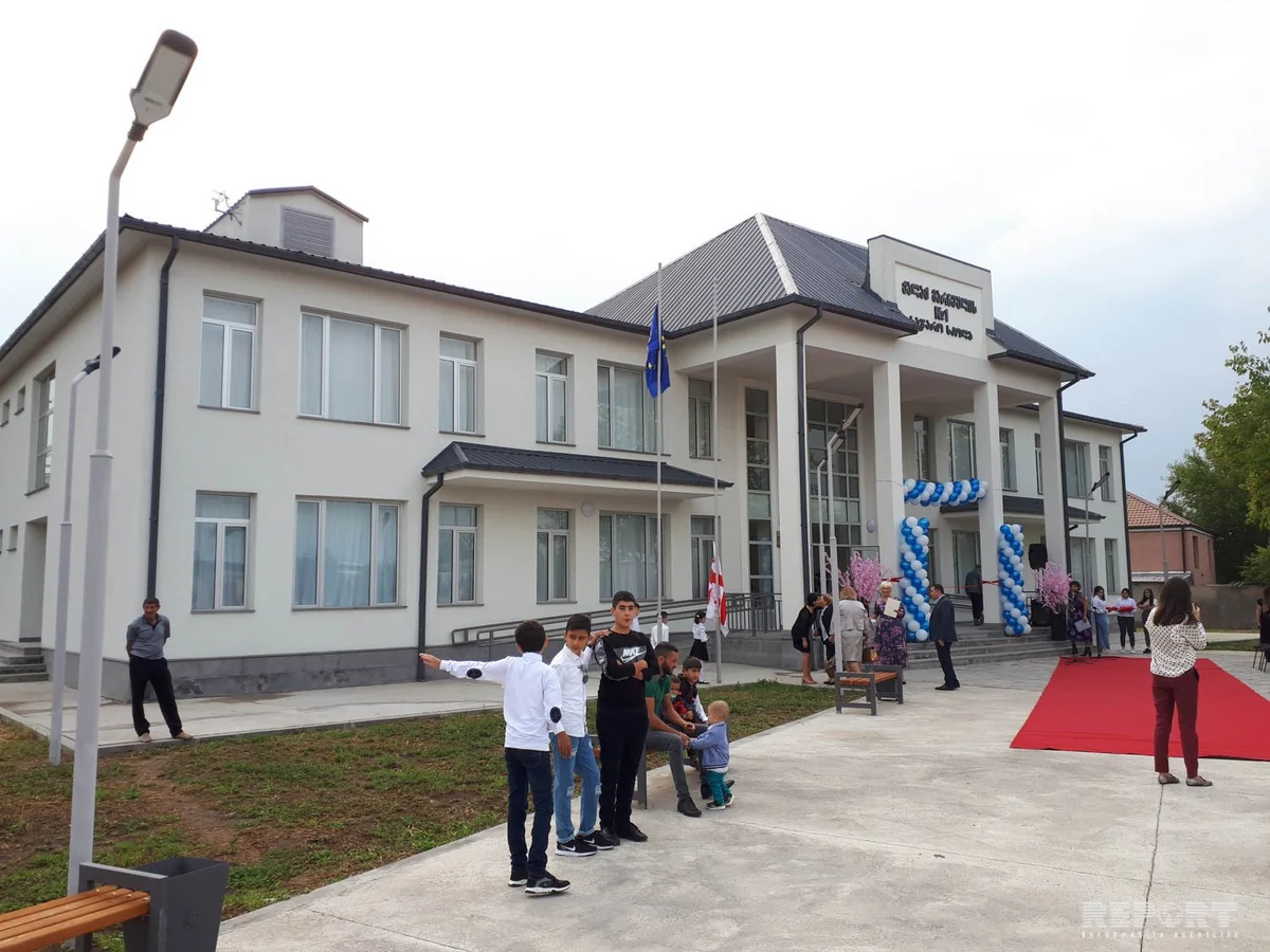 Gürcüstanda Azərbaycandilli məktəbin yeni binası istifadəyə verilib - ƏLAVƏ OLUNUB