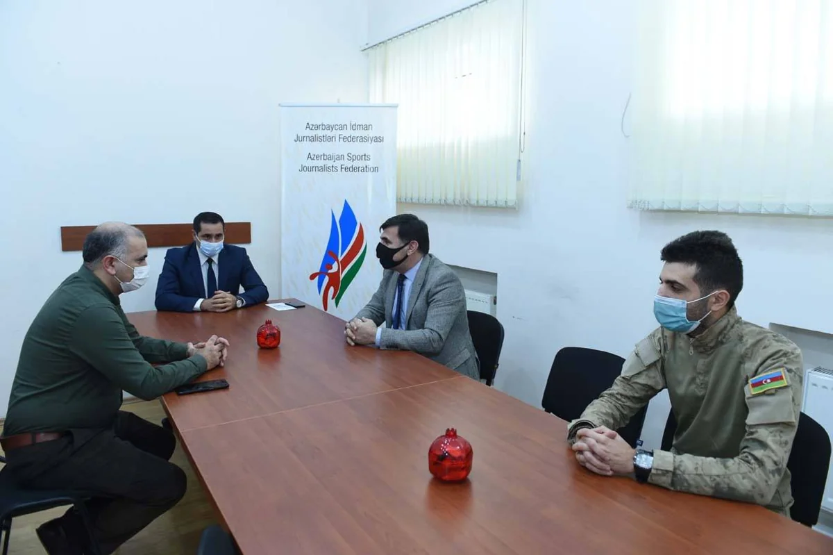 Vətən müharibəsinin iştirakçısı olmuş idman jurnalisti təltif edildi