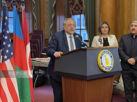 Borough president of Brooklyn signs Declaration on Victory Day of Azerbaijan
