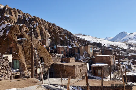 People living in rocky place