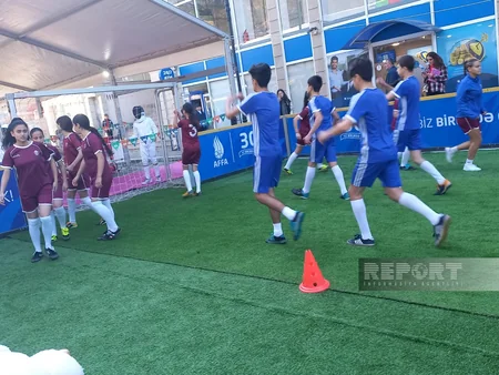 Şəkidəki ilk idman festivalından reportaj