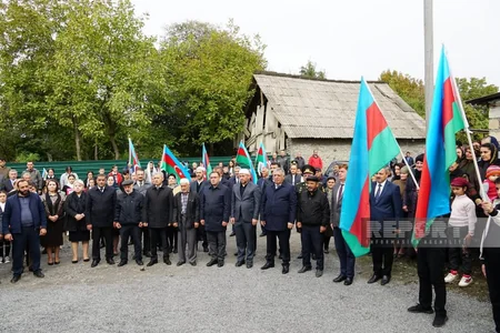 Zaqatalada şəhidin xatirə bulağı açılıb