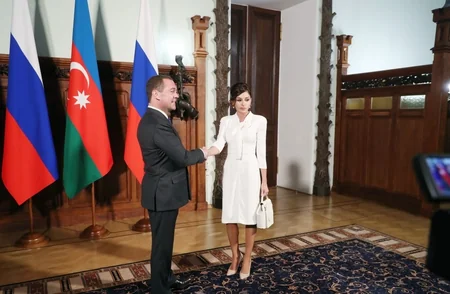 First Vice-President Mehriban Aliyeva met with Chairman of Russian Government Dmitry Medvedev