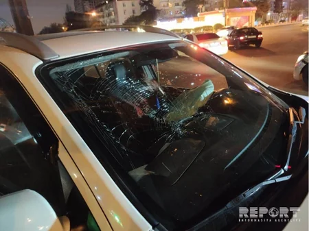 Bakıda iki avtomobil toqquşub - FOTO - VİDEO