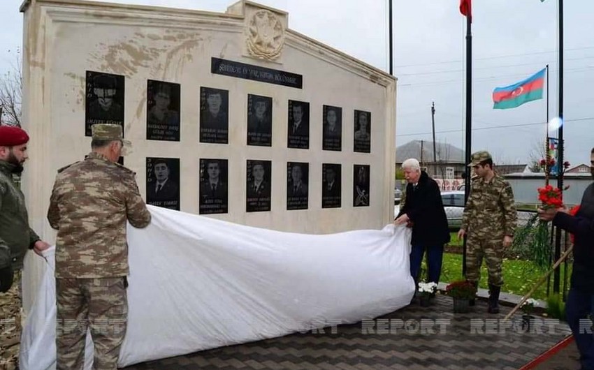 Cəlilabadda şəhidlər abidəsinin açılışı olub 