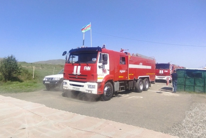 10 vehicles, 50-strong personnel of Ministry of Emergency Situations dispatched to Khankandi