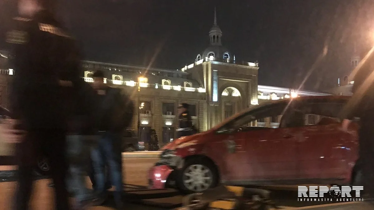 Nərimanovda 3 avtomobil toqquşub