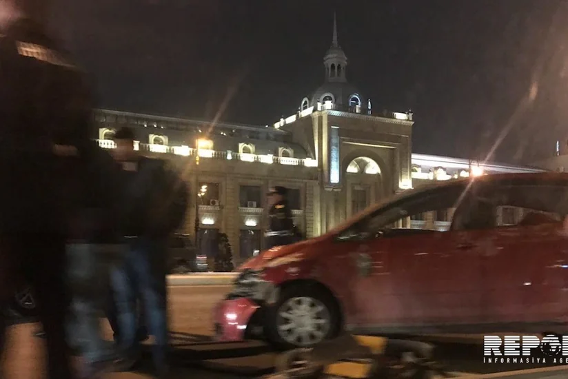 Nərimanovda 3 avtomobil toqquşub