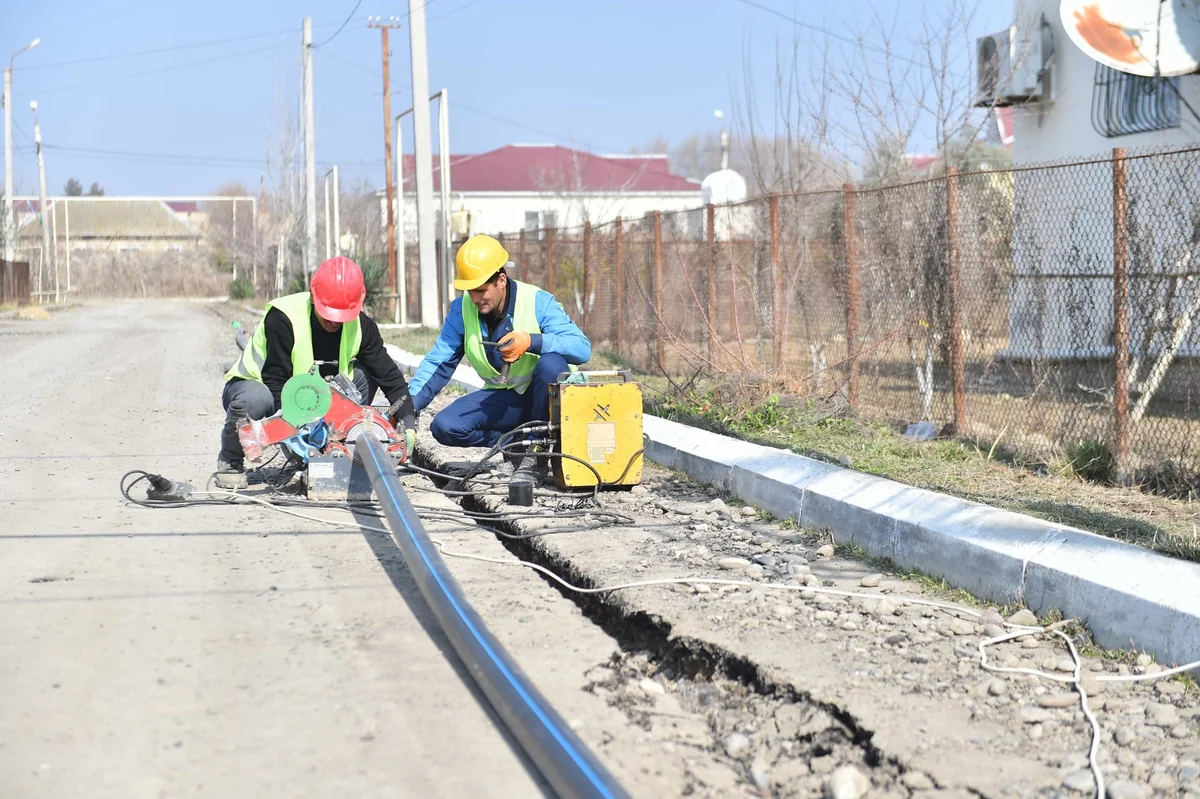 Babək rayonunda 10 kənddə su təchizatı və kanalizasiya sistemləri yaradılır