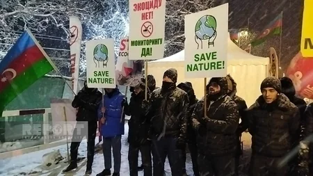 Protest on Khankandi-Lachin road continues for 29th day