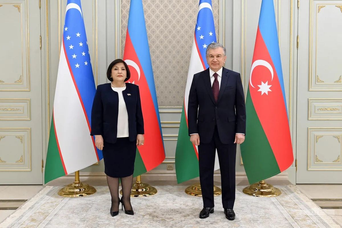 Uzbek president meets visiting Azerbaijani Parliament Speaker