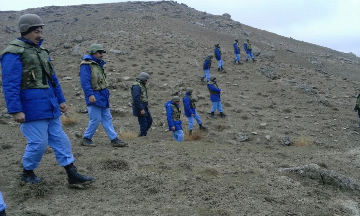Xızıda hərbi hissə ətrafındakı ərazinin partlamamış hərbi sursatlardan təmizlənməsi başa çatıb