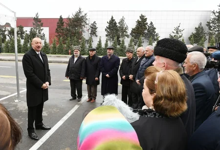 President Ilham Aliyev attended opening of Mardakan-Gala highway