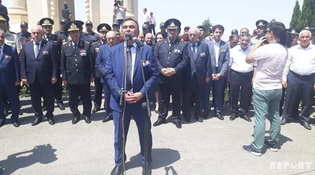 Gəncədə şəhid olan polis zabitləri dəfn edilib - VİDEO - YENİLƏNİB-2