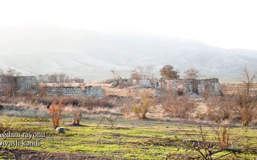 Ağdamın Qiyaslı kəndindən videogörüntülər