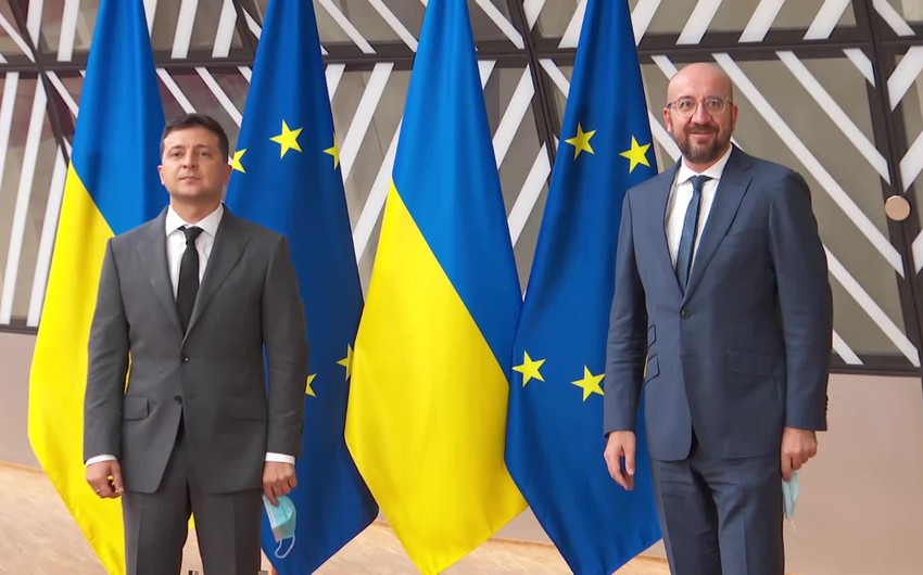 Ukrayna Prezidenti Avropa İttifaqı Şurasının sədri ilə danışıb