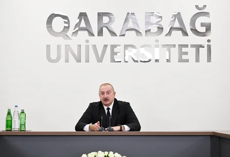 Prezident İlham Əliyev Qarabağ Universitetinin təmirdən sonra açılışında iştirak edib - YENİLƏNİB-4