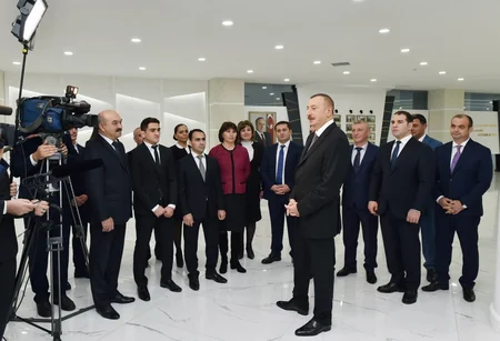 Prezident Abşeron Olimpiya İdman Kompleksinin açılışında iştirak edib