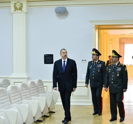President Ilham Aliyev attended the opening of a new administrative building of General Staff of Armed Forces