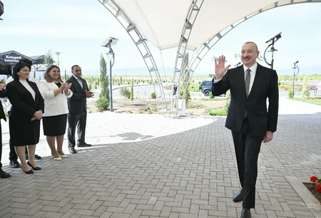 Prezident Ağdamın Kəngərli kəndinin birinci mərhələsinin açılışında iştirak edib - YENİLƏNİB