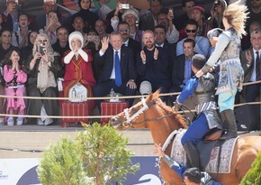 Ərdoğan Qarabağ atları ilə olan çıxışı ayaqüstdə alqışlayıb - YENİLƏNİB