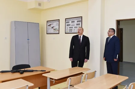 Президент Азербайджана принял участие в открытии жилкомплекса в Кюрдаханы - ФОТО