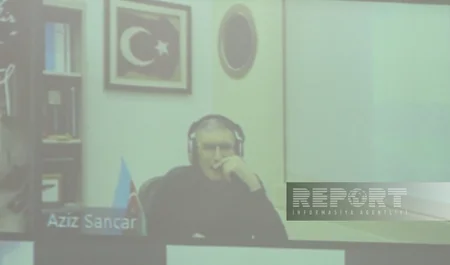 Naxçıvan Universitetində Nobel mükafatçısı Əziz Səncərlə onlayn görüş keçirilib