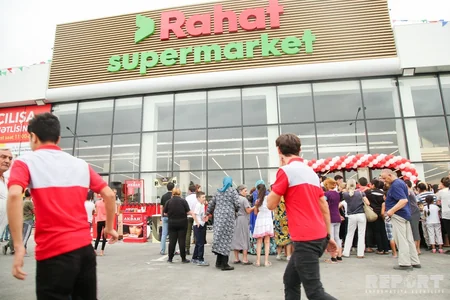 Rahat marketlər şəbəkəsinin 38-ci mağazası Abşeronda açılıb - VİDEO