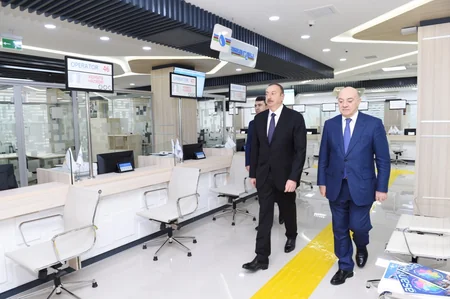Prezident İlham Əliyev 1 saylı “ASAN Kommunal” Mərkəzinin açılışında iştirak edib