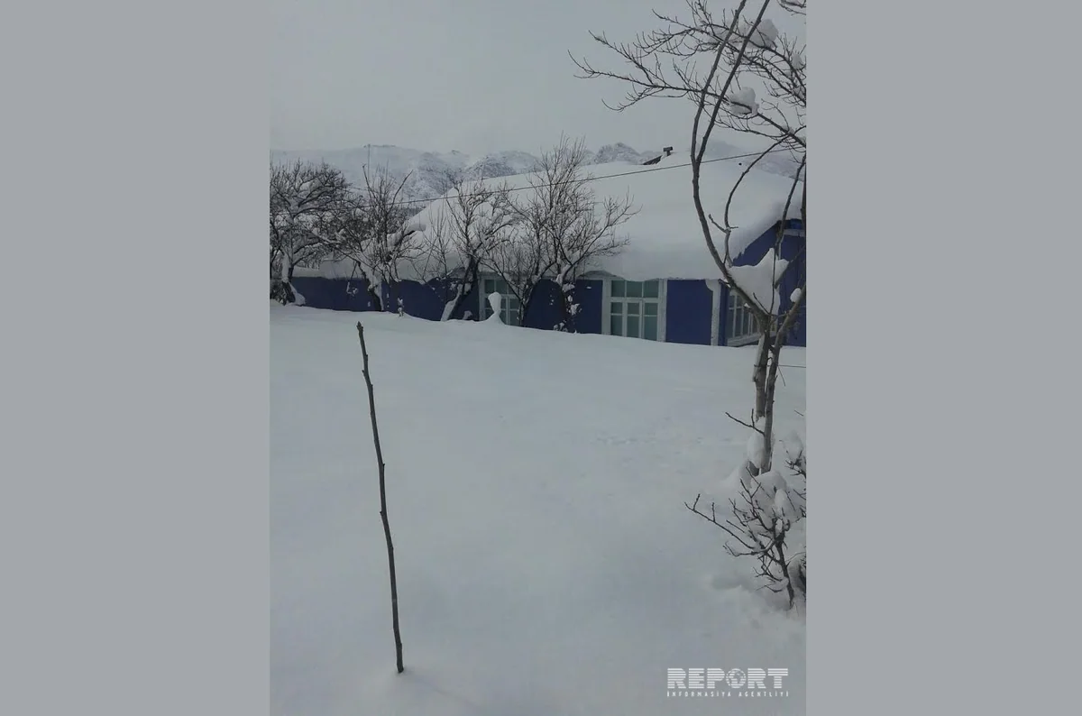 Lerikdə qar uçqunu olub, bəzi kəndlərlə əlaqə kəsilib - FOTO - VİDEO