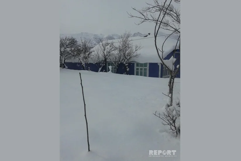 Lerikdə qar uçqunu olub, bəzi kəndlərlə əlaqə kəsilib - FOTO - VİDEO
