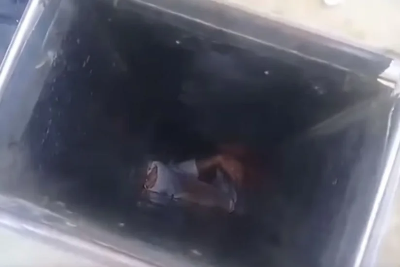Bakıda restoranın havalandırma sisteminin borusuna düşən şəxs xilas edilib