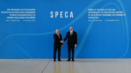 President of Azerbaijan Ilham Aliyev attends SPECA Summit - UPDATED