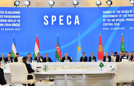 President of Azerbaijan Ilham Aliyev attends SPECA Summit - UPDATED