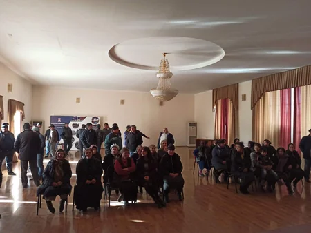 В Грузии в районе компактного проживания азербайджанцев прошла акция протеста - ФОТО