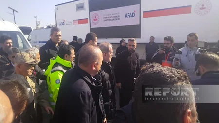 Ceyhun Bayramov Kahramanmaraşda AFAD-ın Koordinasiya Mərkəzində olub