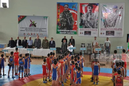 Şəhid Rahət İsayevin xatirəsinə həsr olunmuş sərbəst güləş üzrə birincilik keçirilib